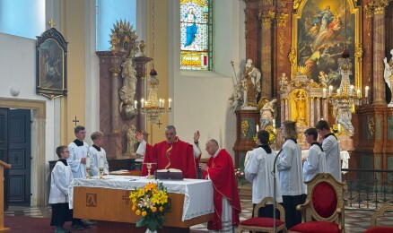 Páter Václav Haltmar celebroval svou poslední mši v kostele Nanebevzetí Panny Marie