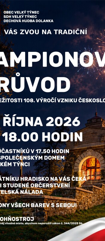 Oslava vzniku ČSR s lampionovým průvodem
