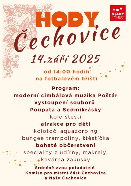 Pozvánka na hody v Čechovicích