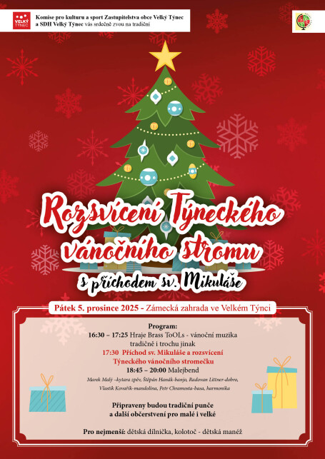 Rozsvícení Týneckého vánočního stromu