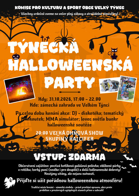 TÝNECKÁ HALLOWEENSKÁ PARTY