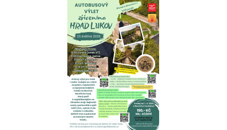 Autobusový zájezd - zřícenina hradu Lukov