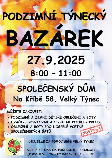 Podzimní Týnecký bazárek