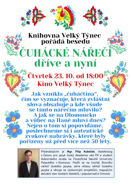 Pozvánka na besedu: Čuhácké nářečí dříve a nyní