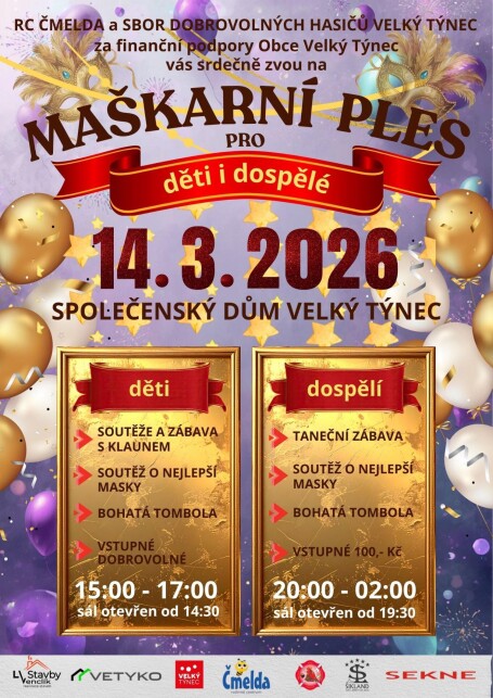 Maškarní bál pro děti / Maškarní bál pro dospělé