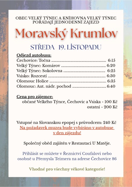 Zájezd - Moravský Krumlov