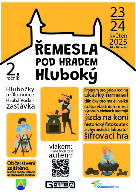 Pozvánka na akci - Řemesla pod hradem Hluboký