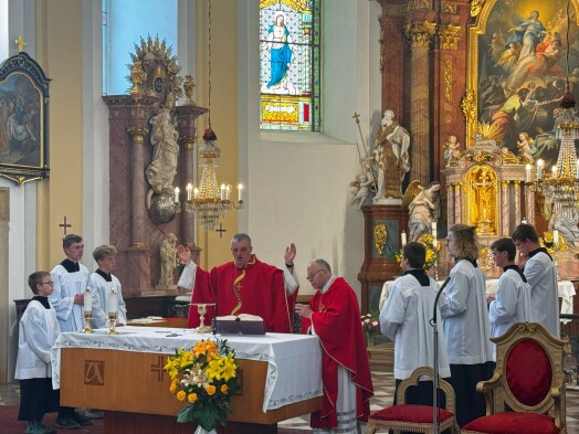 Páter Václav Haltmar celebroval svou poslední mši v kostele Nanebevzetí Panny Marie
